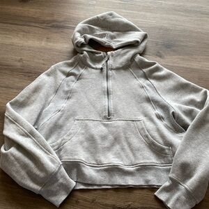 Lululemon 🍋 Grey Cropped Scuba (Womens M/L)